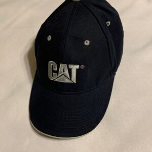 Cat Caterpillar cap with Velcro adjustable closure black